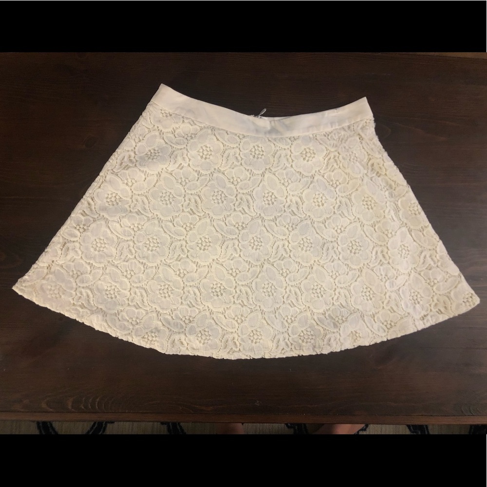The Limited Cream Lace Skirt